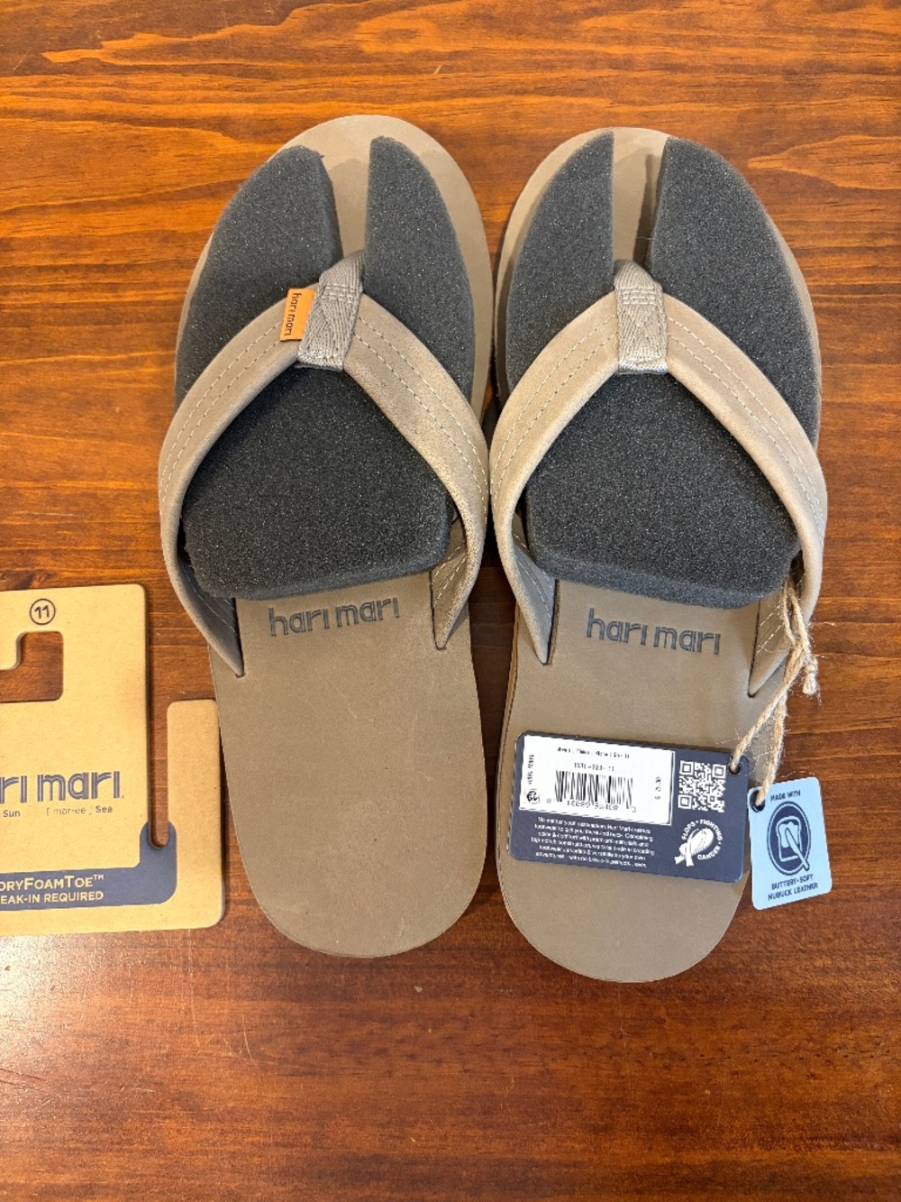 Hari Mari Fields Stone flip flops, men’s 11